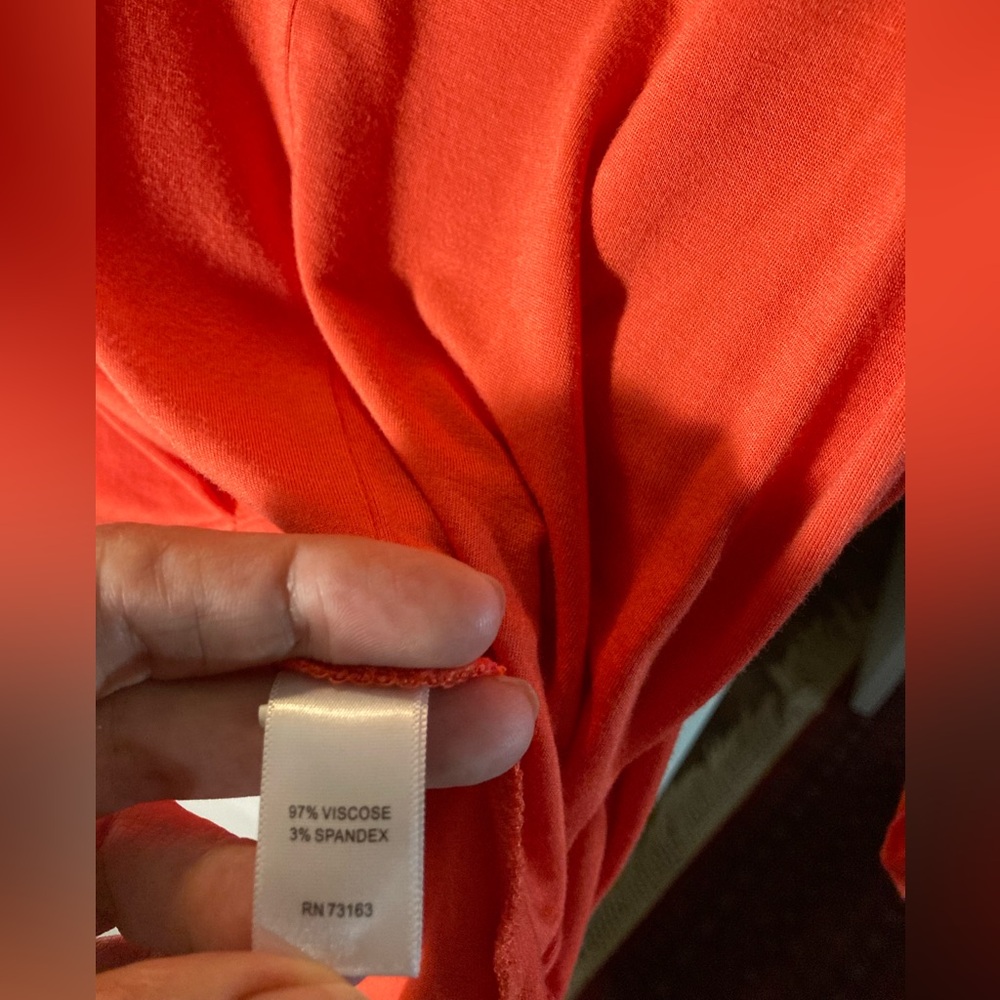 Vibrant EUC Cable & Gauge Orange Top women size M - Picture 9 of 12